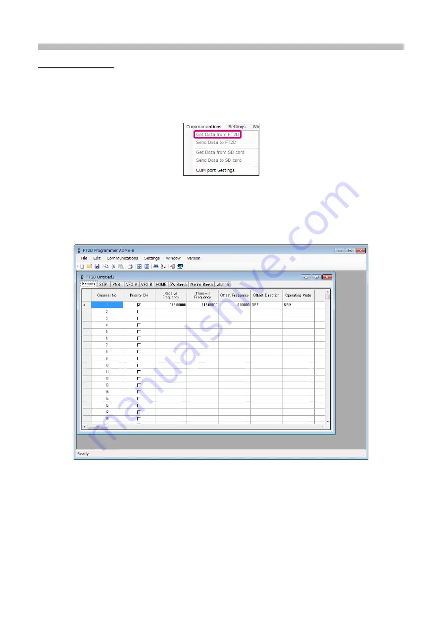 Yaesu ADMS-8 Operation Manual Download Page 14