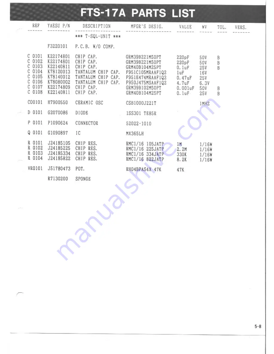 Yaesu FRC-6 Service Manual Download Page 15