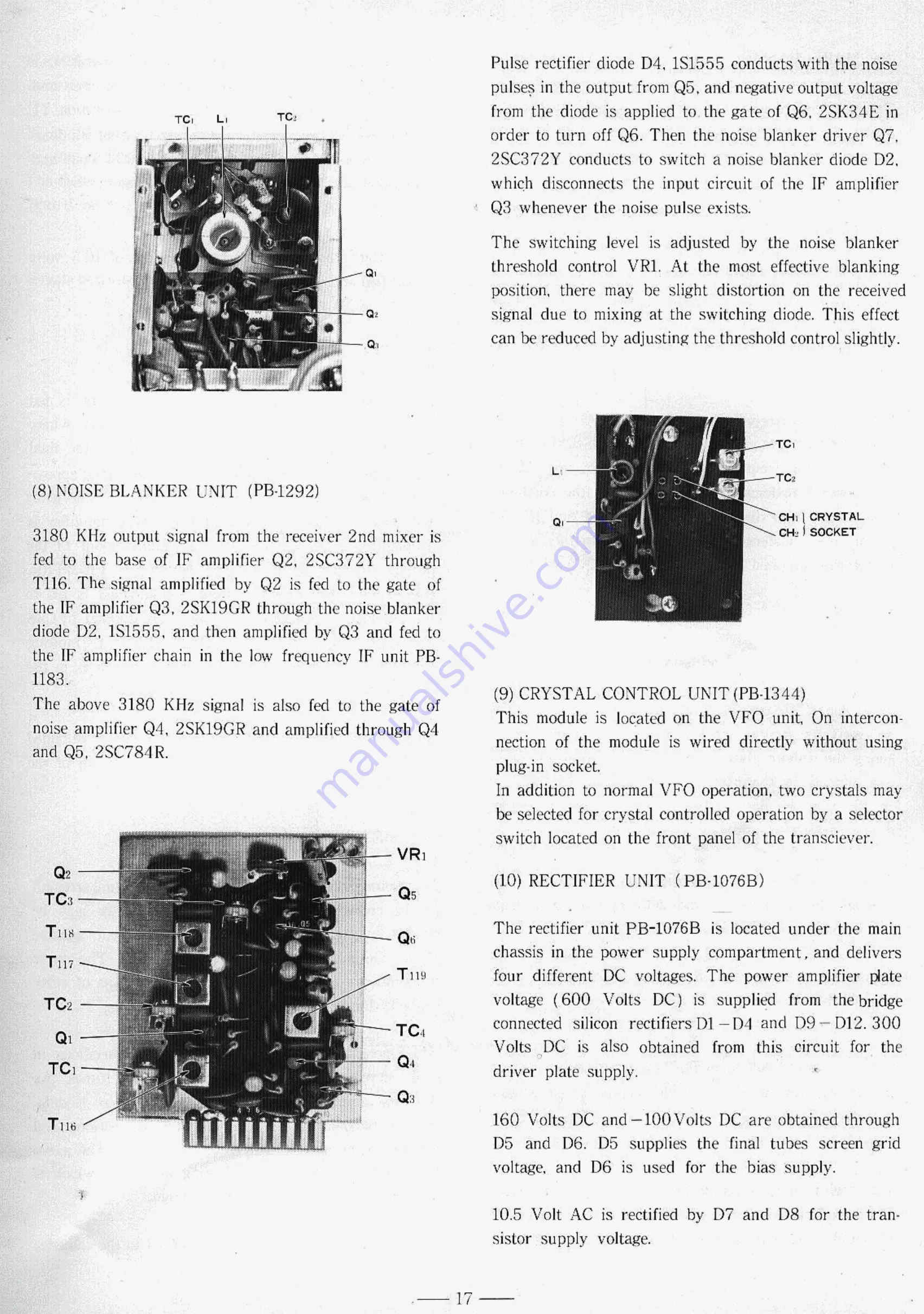 Yaesu FT-101B Скачать руководство пользователя страница 19