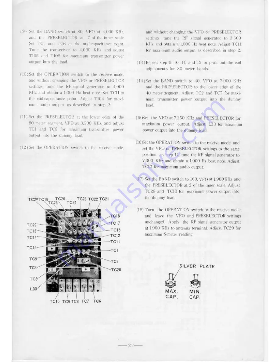 Yaesu FT-101EE Instruction Manual Download Page 28