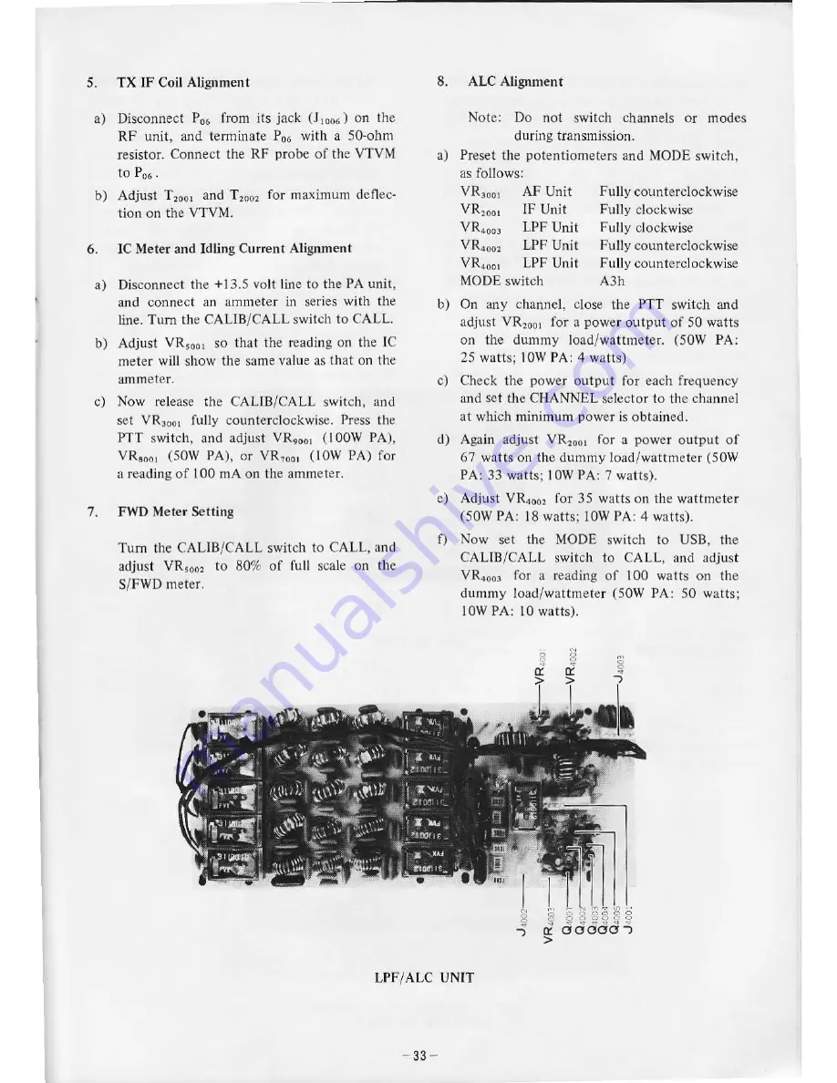 Yaesu FT-180A Скачать руководство пользователя страница 35