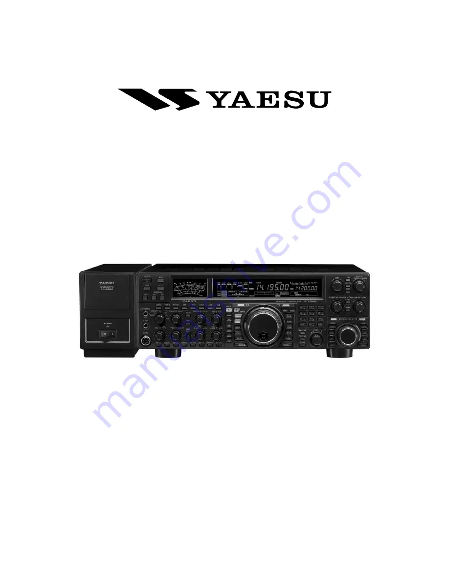 Yaesu FT-2000D Скачать руководство пользователя страница 1