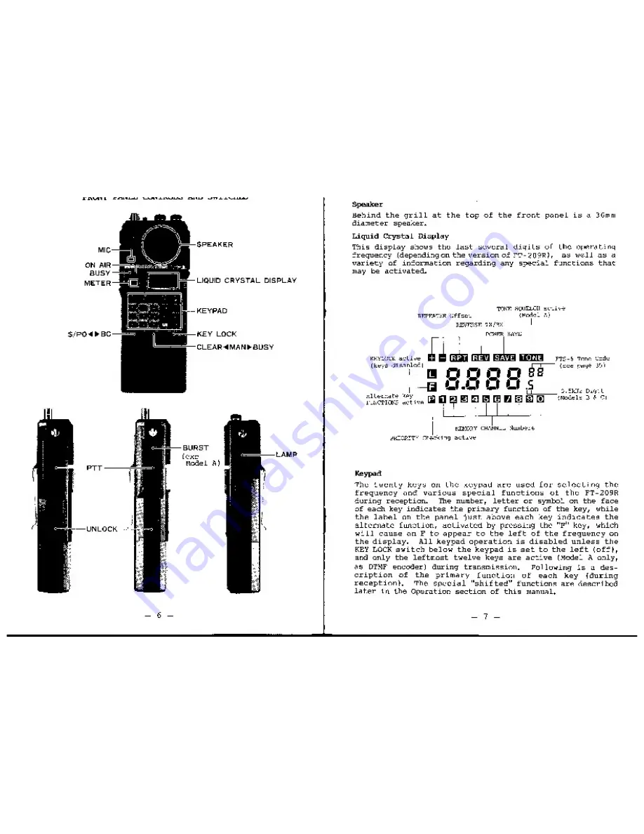 Yaesu FT-209R Operating Manual Download Page 5