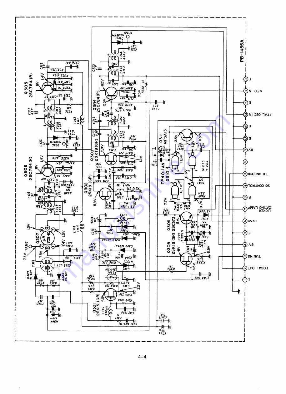 Yaesu FT-221 Series Maintenance Service Manual Download Page 126