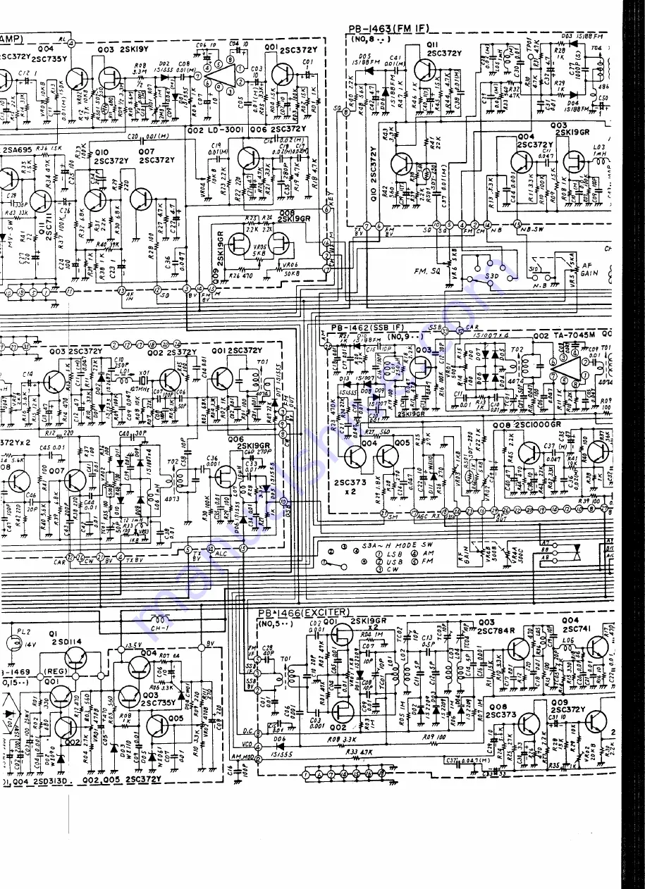 Yaesu FT-221 Series Maintenance Service Manual Download Page 152