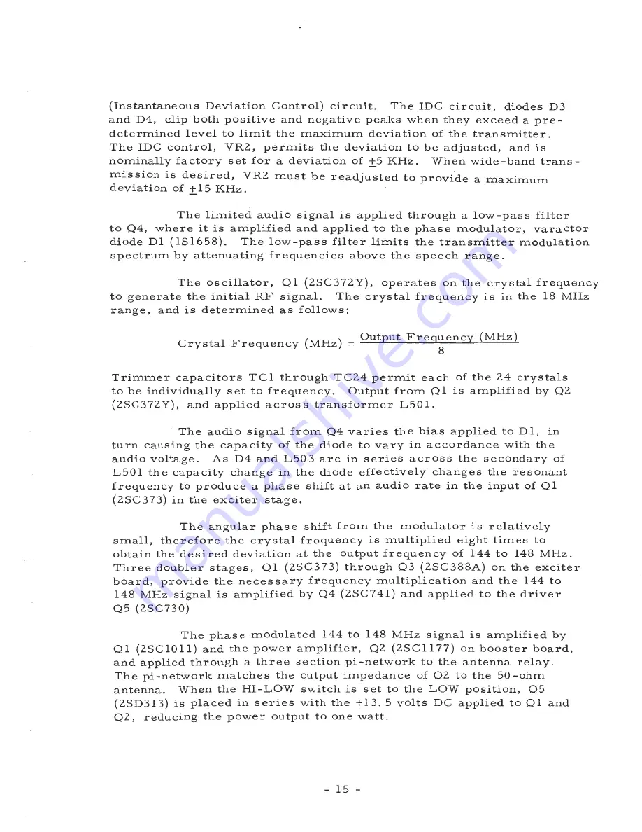 Yaesu FT-224 Instruction Manual Download Page 17