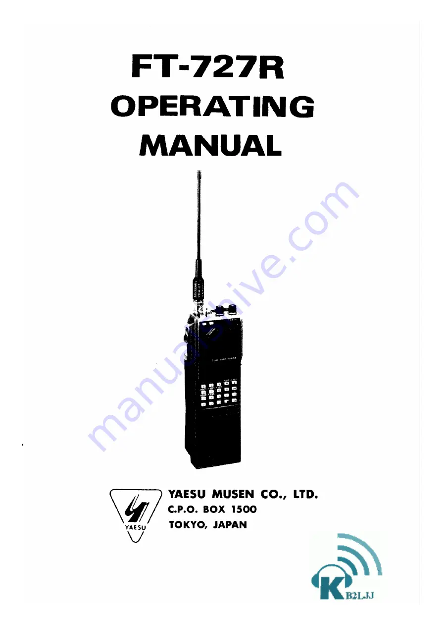 Yaesu FT-727R Operating Manual Download Page 1