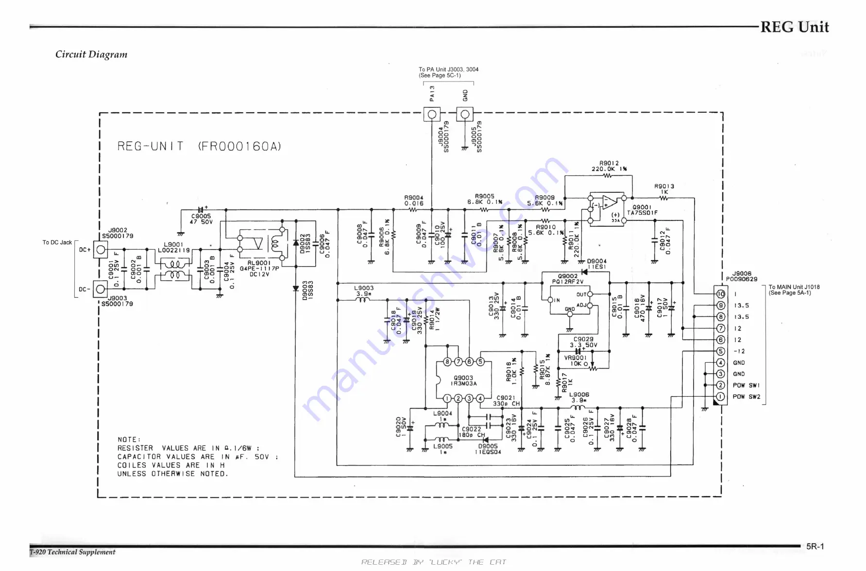 Yaesu FT-920 Technical Supplement Download Page 109