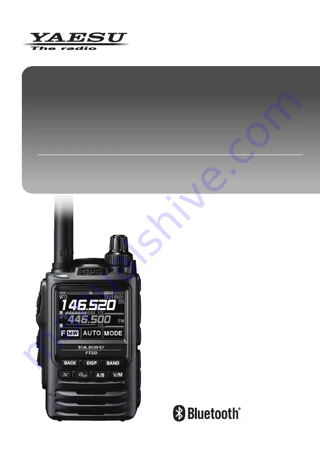 Yaesu FT3DR Instruction Manual Download Page 1