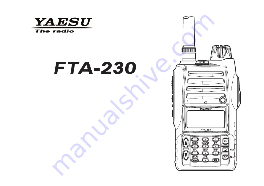 Yaesu FTA-230 Operating Manual Download Page 1