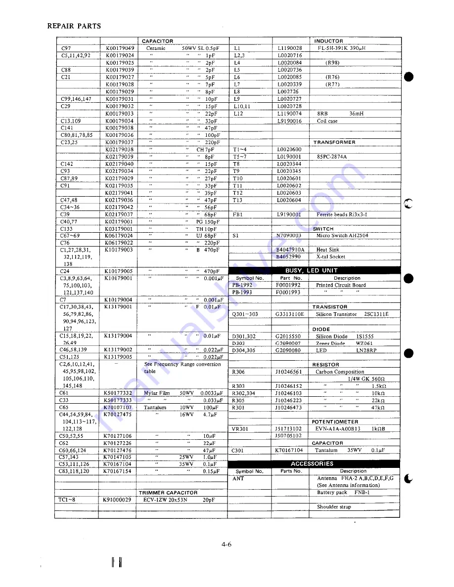 Yaesu FTC-703A Service Manual Download Page 56