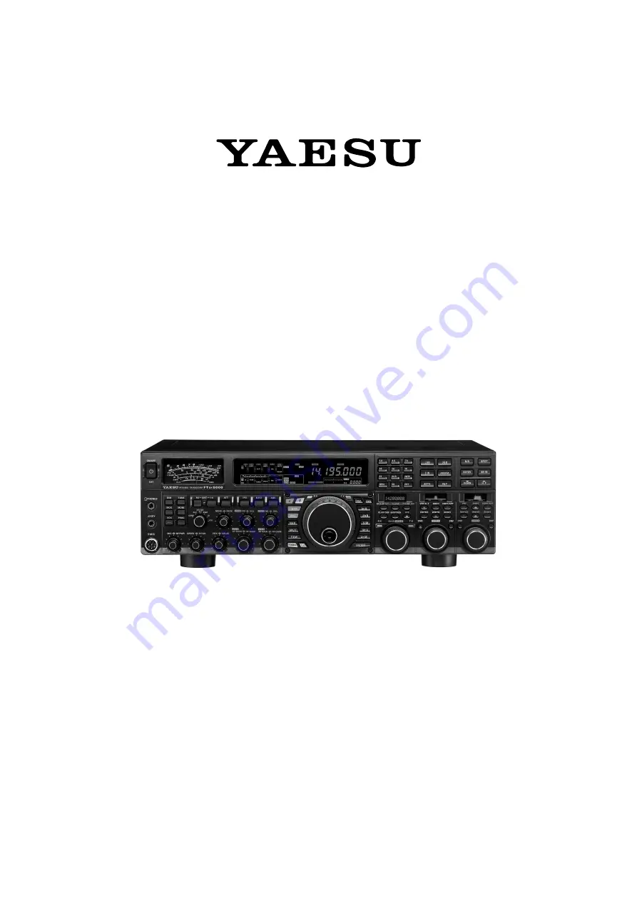 Yaesu FTdx5000MP Operating Manual Download Page 1