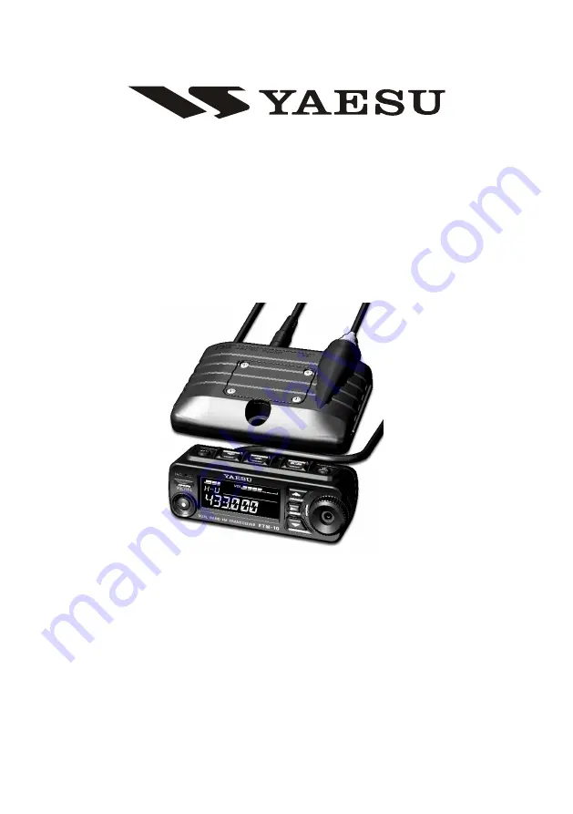 Yaesu FTM-10SR CODE Operating Manual Download Page 1