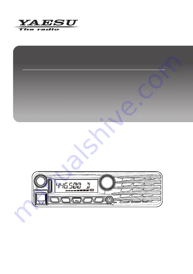 Yaesu FTM-3207D Advance Manual Download Page 1