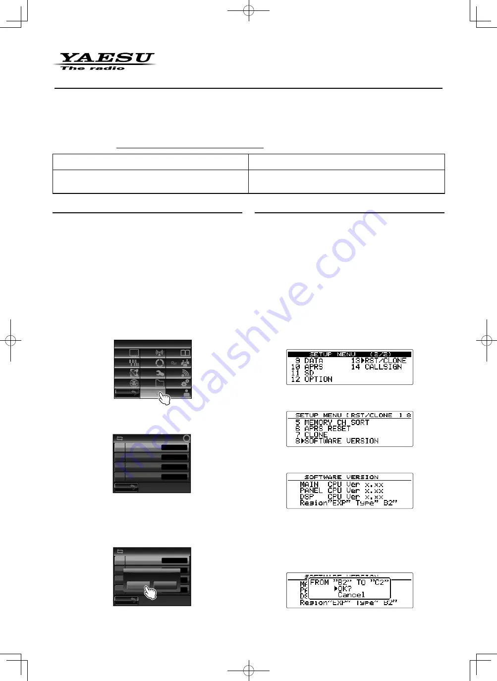 Yaesu FTM-400XDE Information For Customers Operating Download Page 1