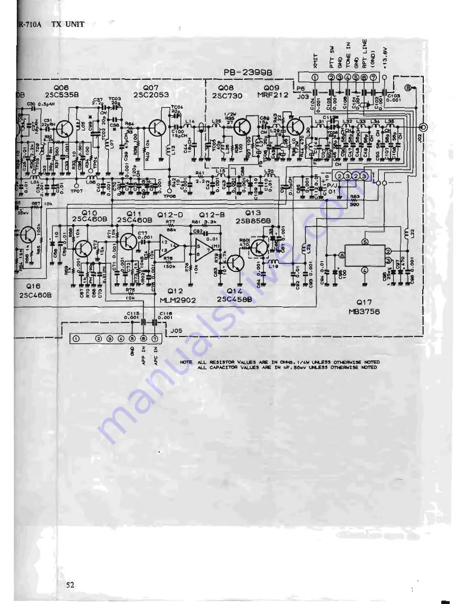 Yaesu FTR-710A Скачать руководство пользователя страница 60