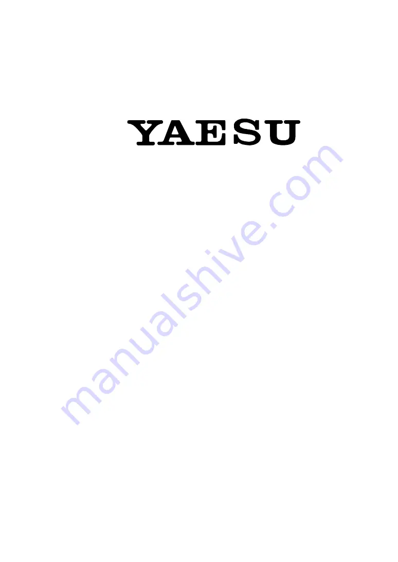 Yaesu G-650A User Manual Download Page 1