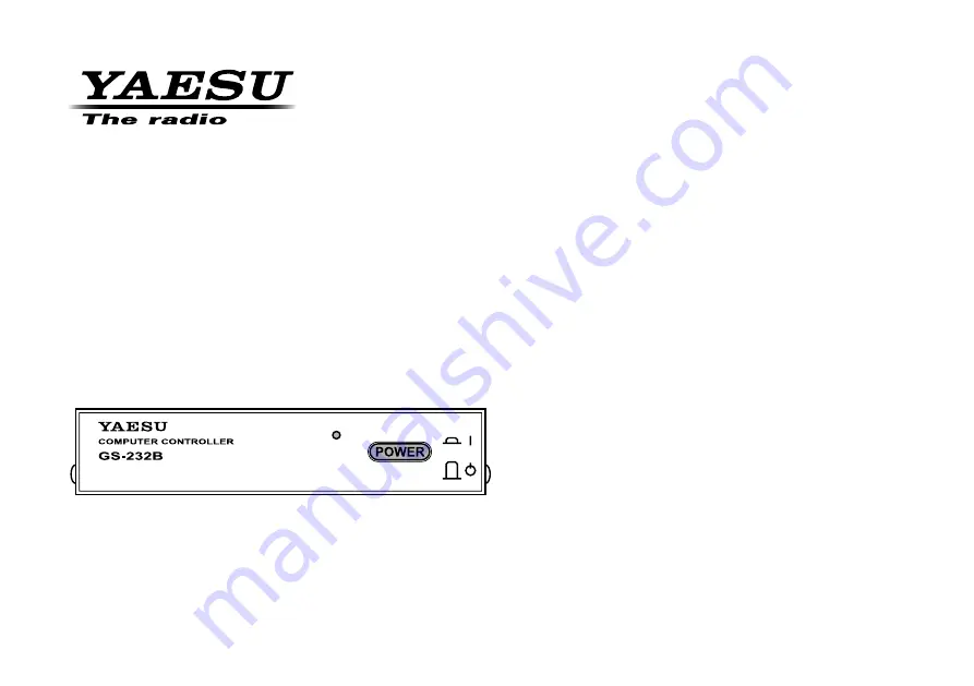 Yaesu GS-232B Manual Download Page 1