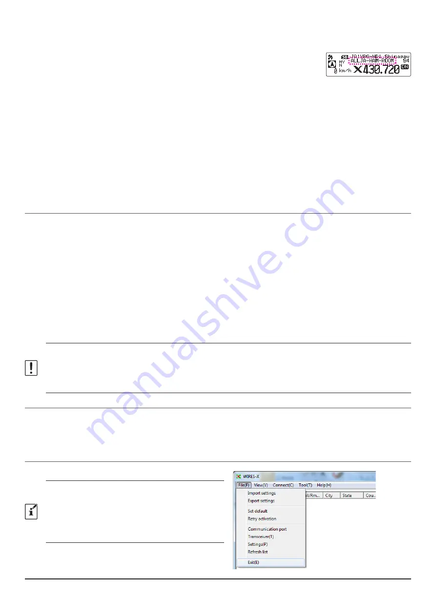 Yaesu WIRES-X FT3D Instruction Manual Download Page 45