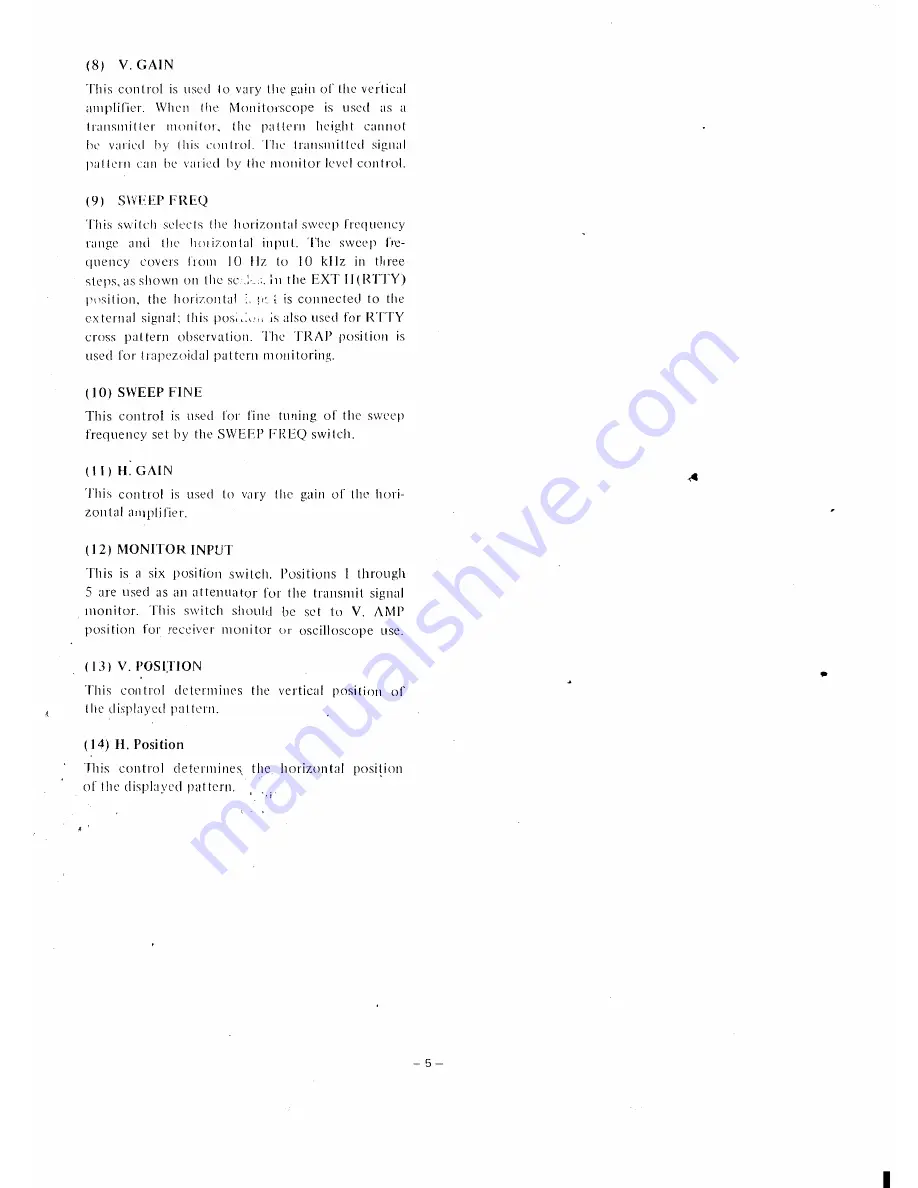 Yaesu YO-101 Manual Download Page 5