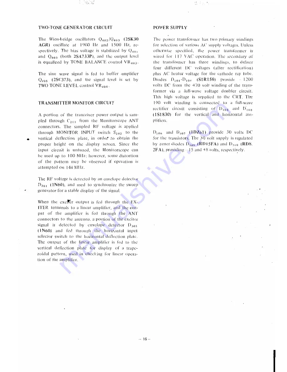 Yaesu YO-101 Manual Download Page 16