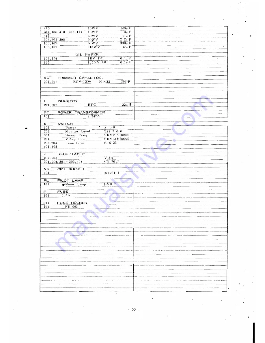 Yaesu YO-101 Manual Download Page 22