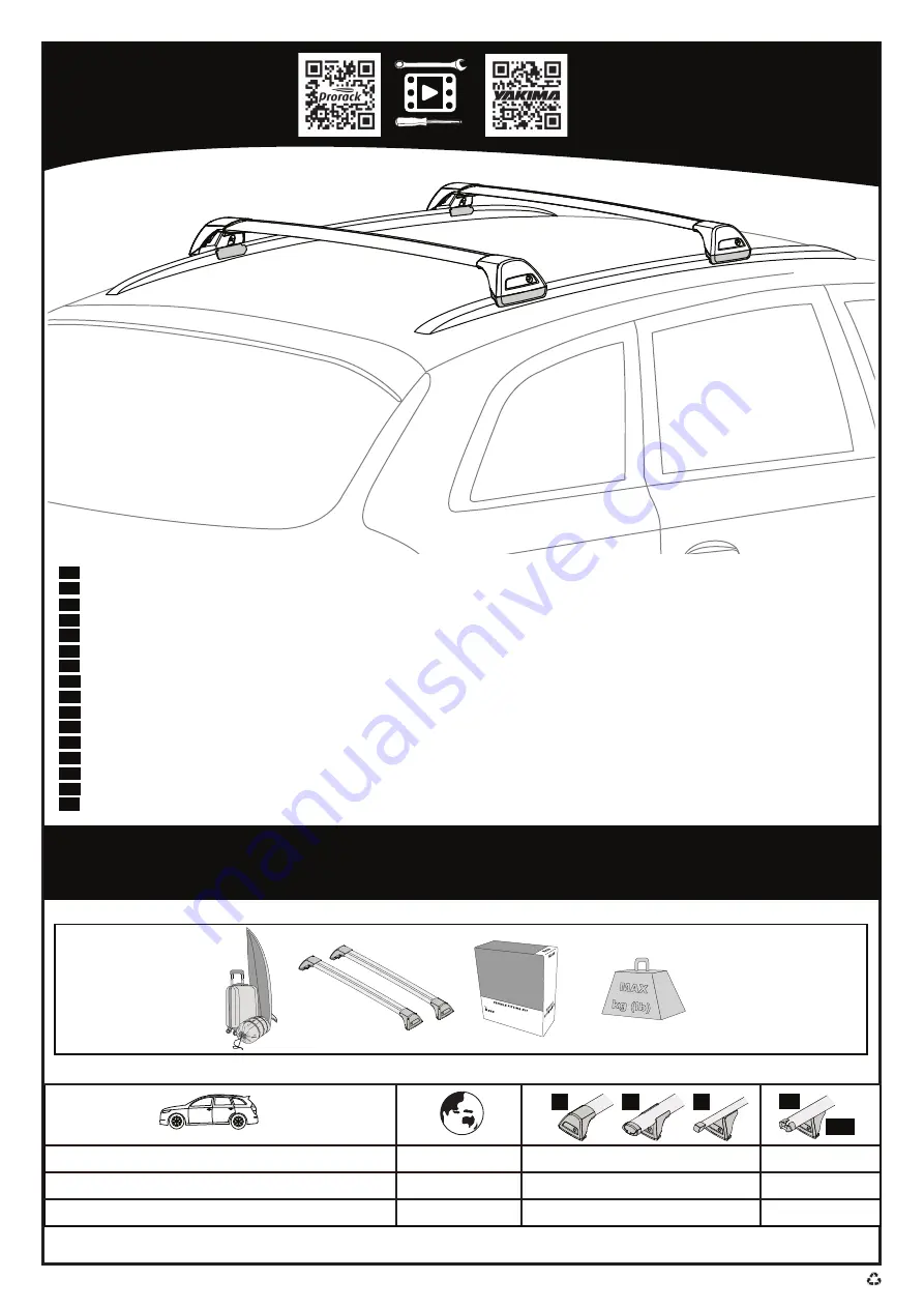 Yakima K903 Instructions Manual Download Page 1