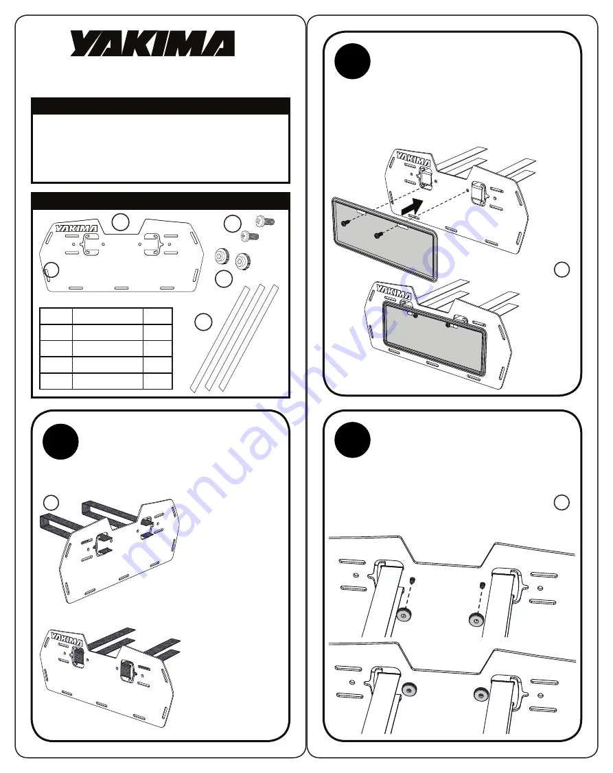 Yakima PlateMate Installation Manual Download Page 1