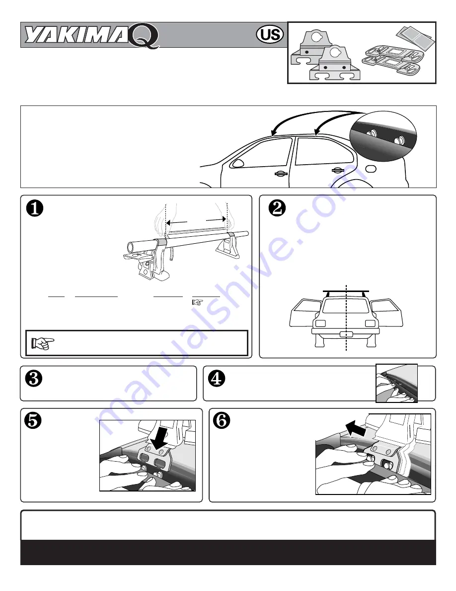 Yakima Q103 Quick Start Manual Download Page 1