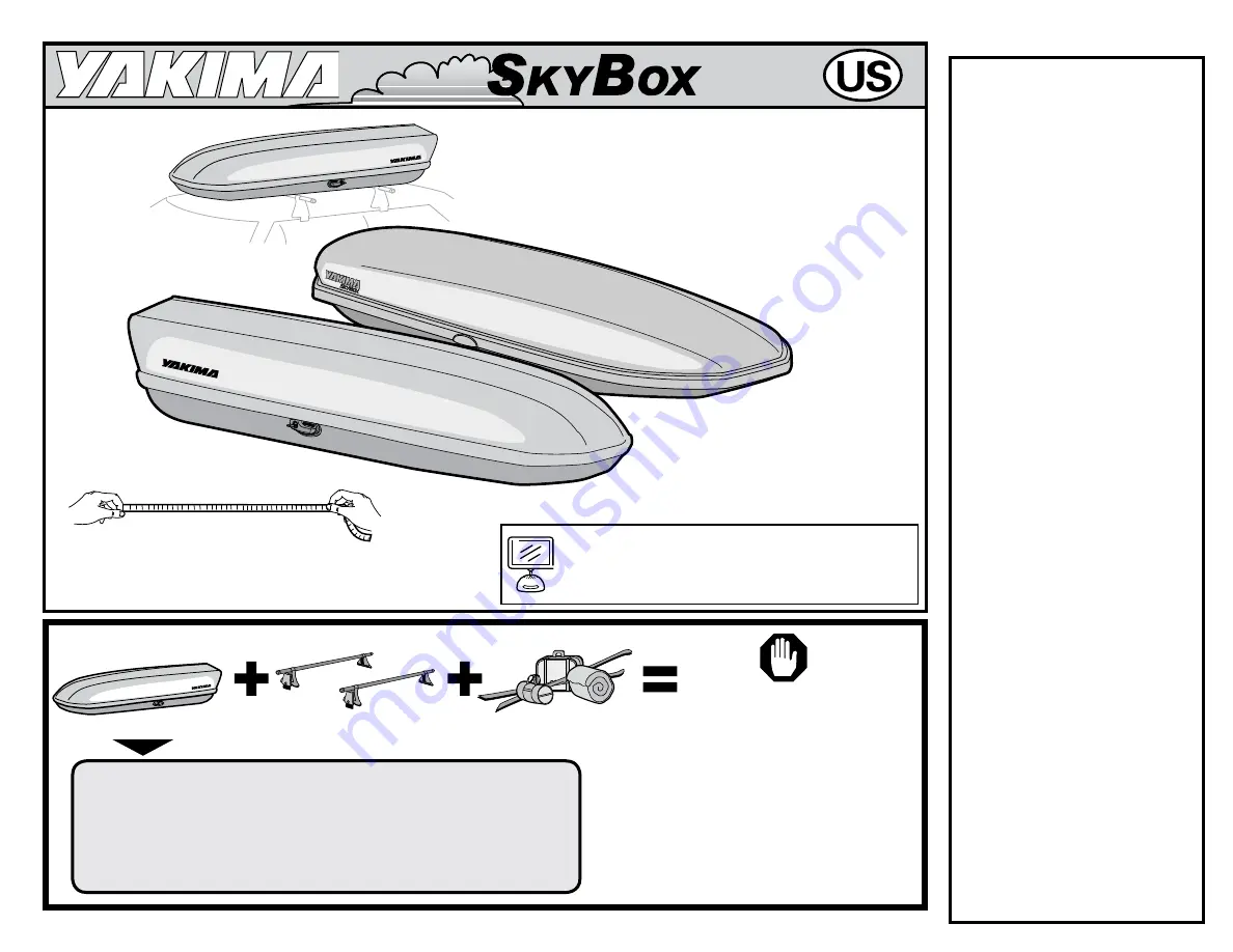 Yakima SkyBox 12 Скачать руководство пользователя страница 1