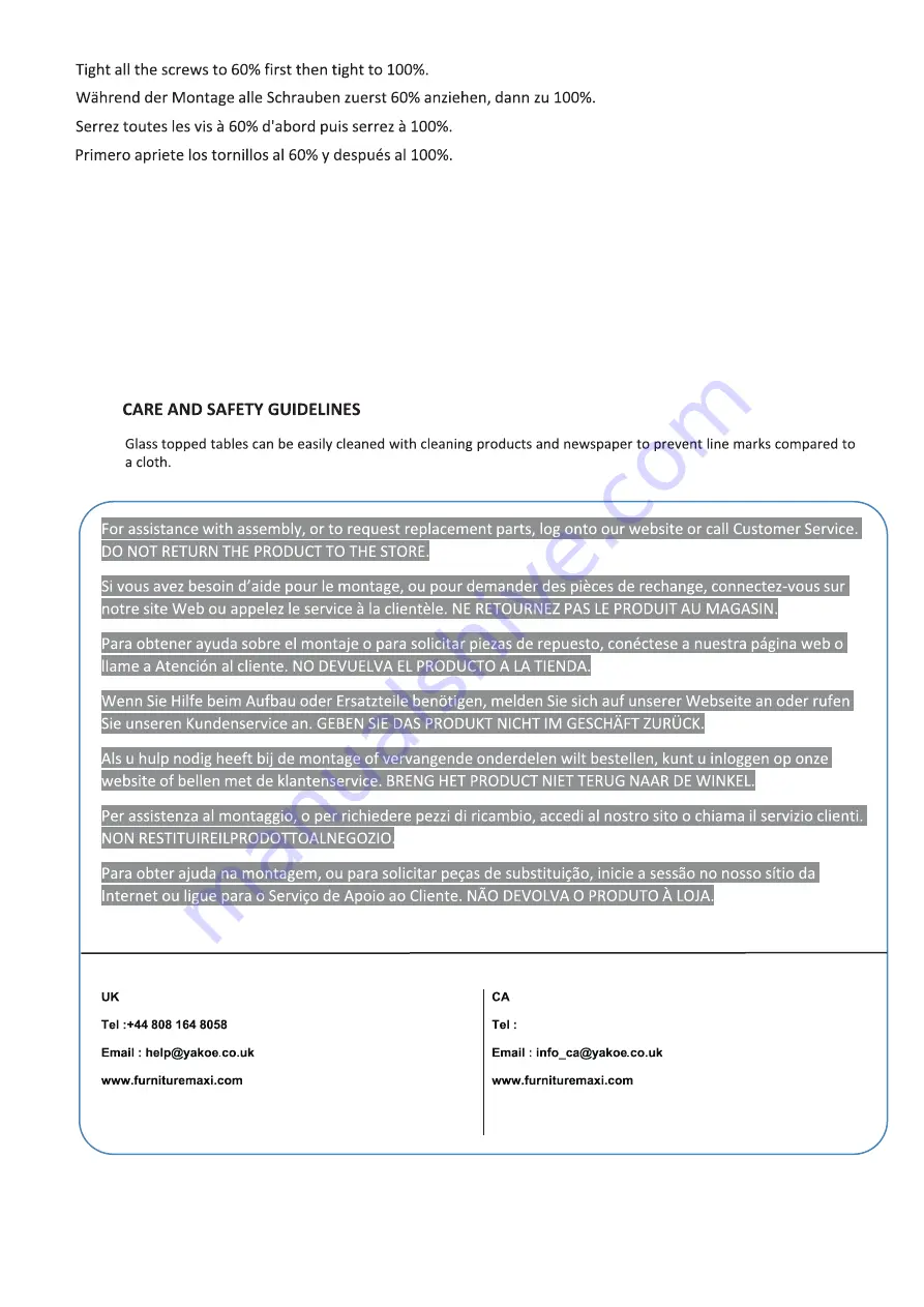 YAKOE 23154 Instruction Manual Download Page 4