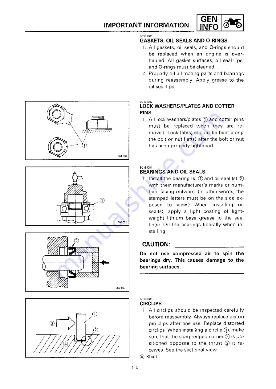 Yamaha 2000 YZ250M/LC Owner'S Service Manual Download Page 32