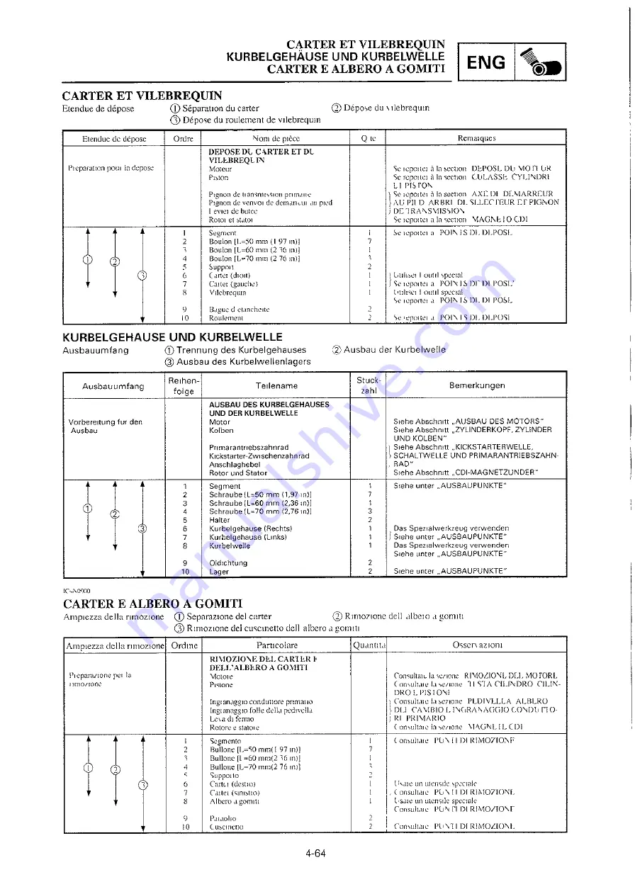 Yamaha 2000 YZ250M/LC Owner'S Service Manual Download Page 337