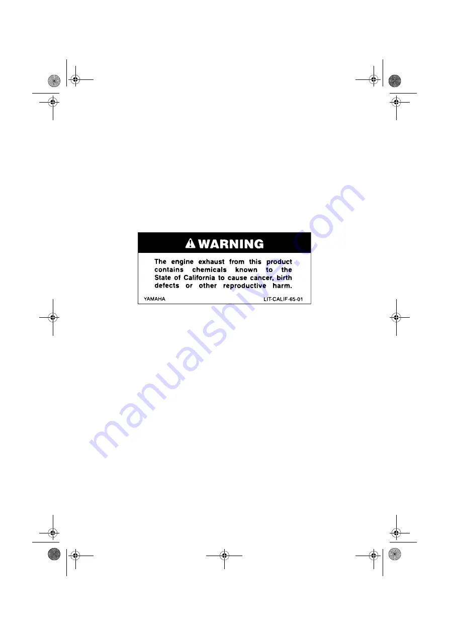 Yamaha 212X 2016 Owner'S/Operator'S Manual Download Page 2