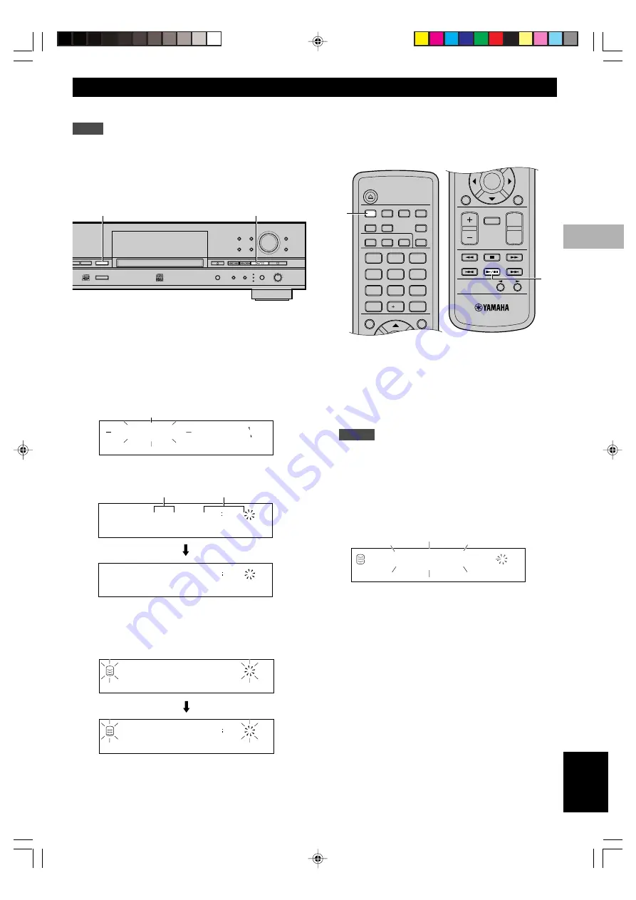 Yamaha CDR-HD1500HDD Owner'S Manual Download Page 51