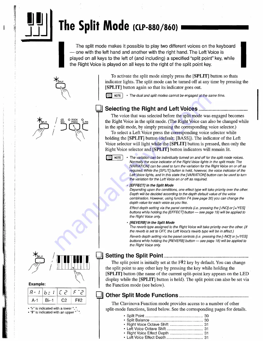 Yamaha Clavinova CLP-880 Owner'S Manual Download Page 17