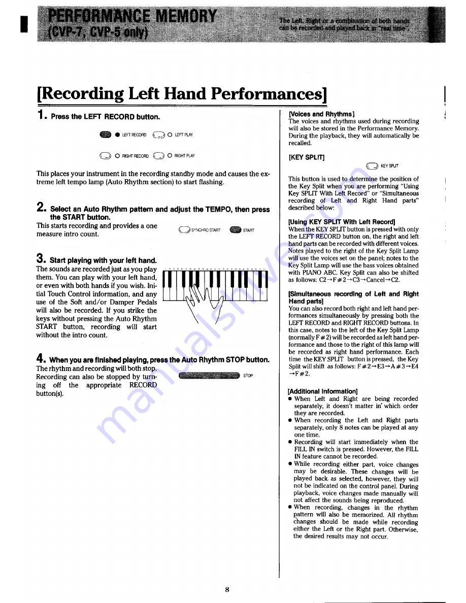 Yamaha Clavinova CVP-7 Owner'S Manual Download Page 12