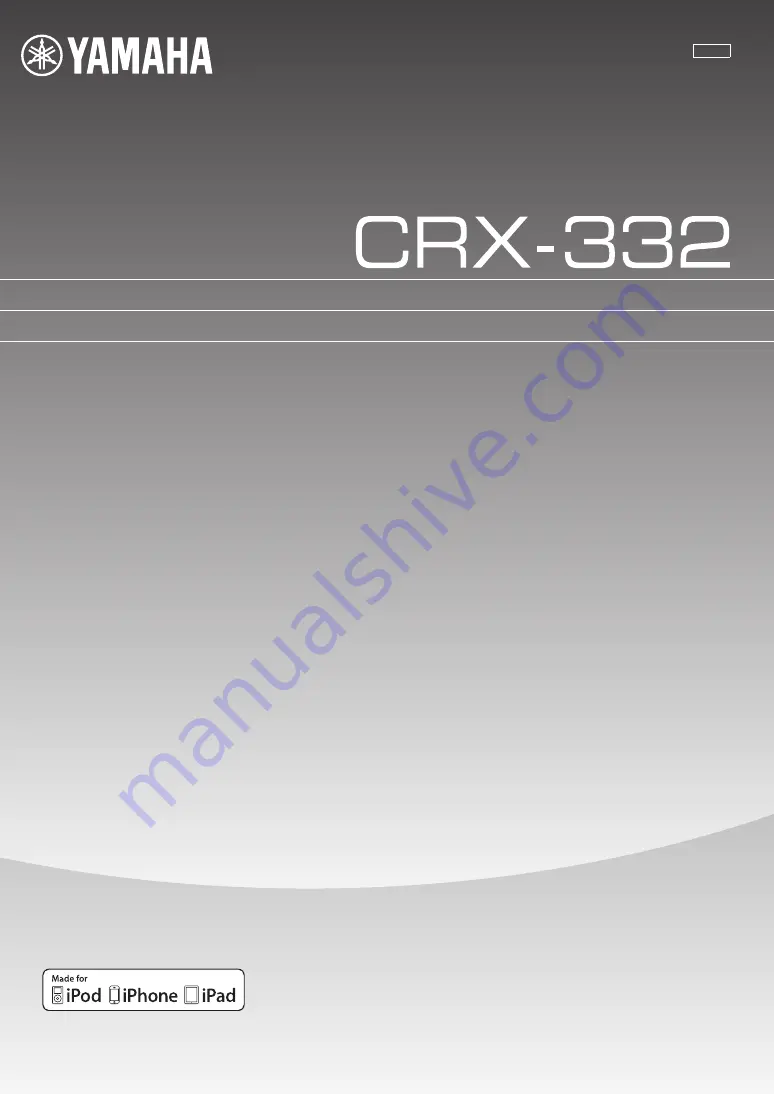 Yamaha CRX-332BL Owner'S Manual Download Page 1