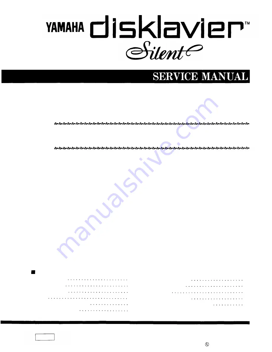 Yamaha Disklavier Silent Series Service Manual Download Page 2