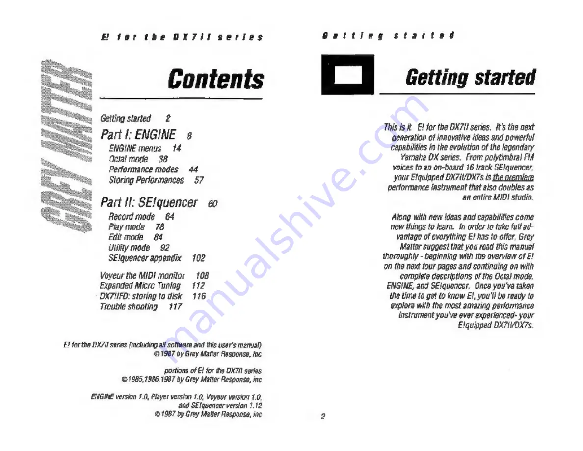 Yamaha DX711 Series Manual Download Page 2