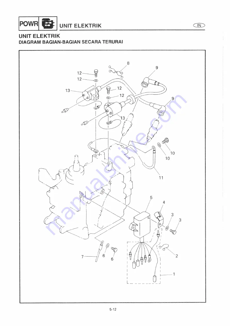 Yamaha E9.9C Service Manual Download Page 133