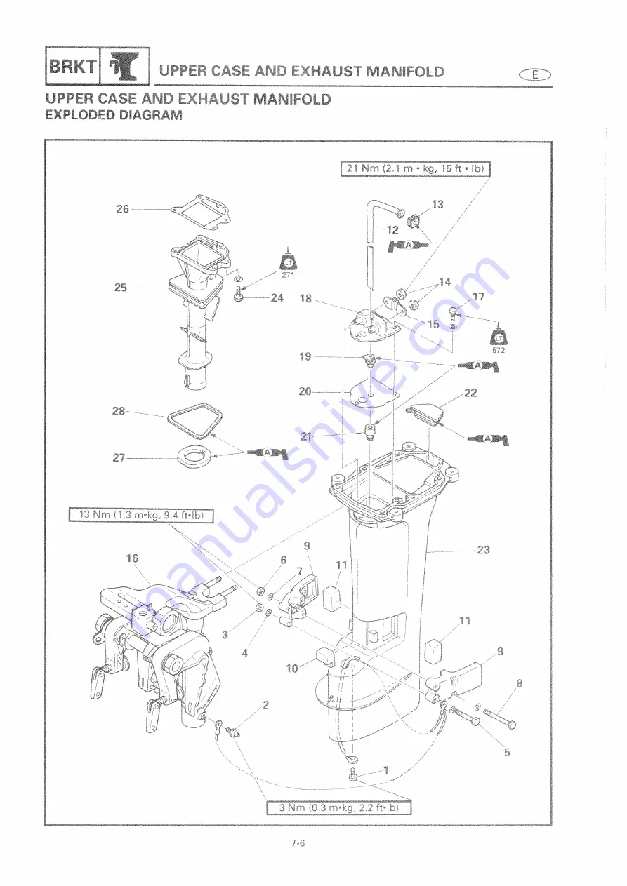 Yamaha E9.9C Service Manual Download Page 228