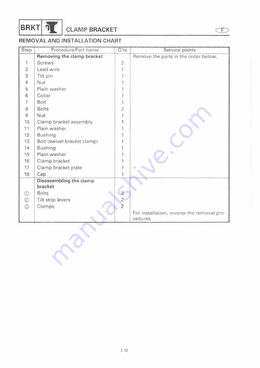 Yamaha E9.9C Service Manual Download Page 236