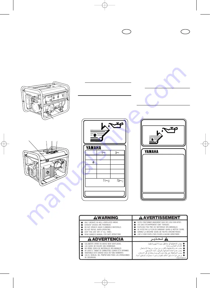 Yamaha EF5500TE Owner'S Manual Download Page 12