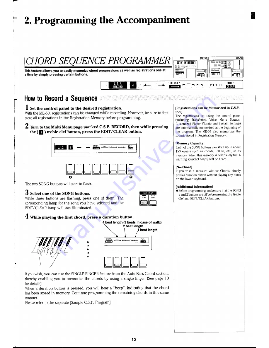 Yamaha Electone ME-50 Manual Download Page 19