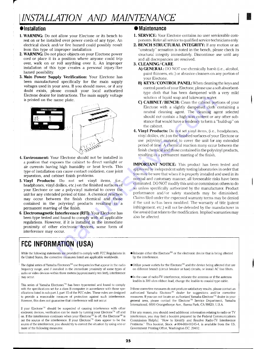 Yamaha Electone ME-50 Manual Download Page 29