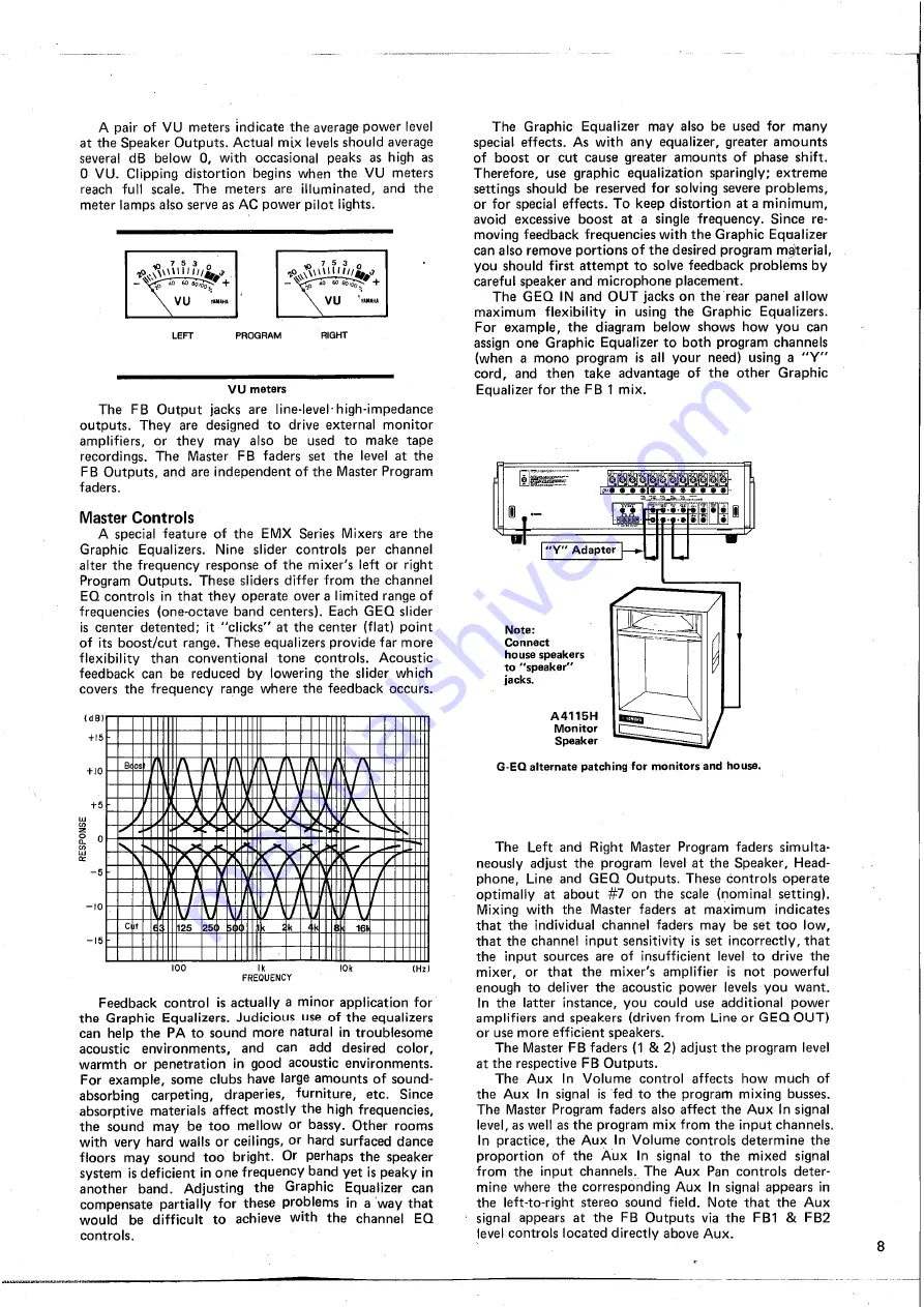 Yamaha EMX200 Operating Manual Download Page 9