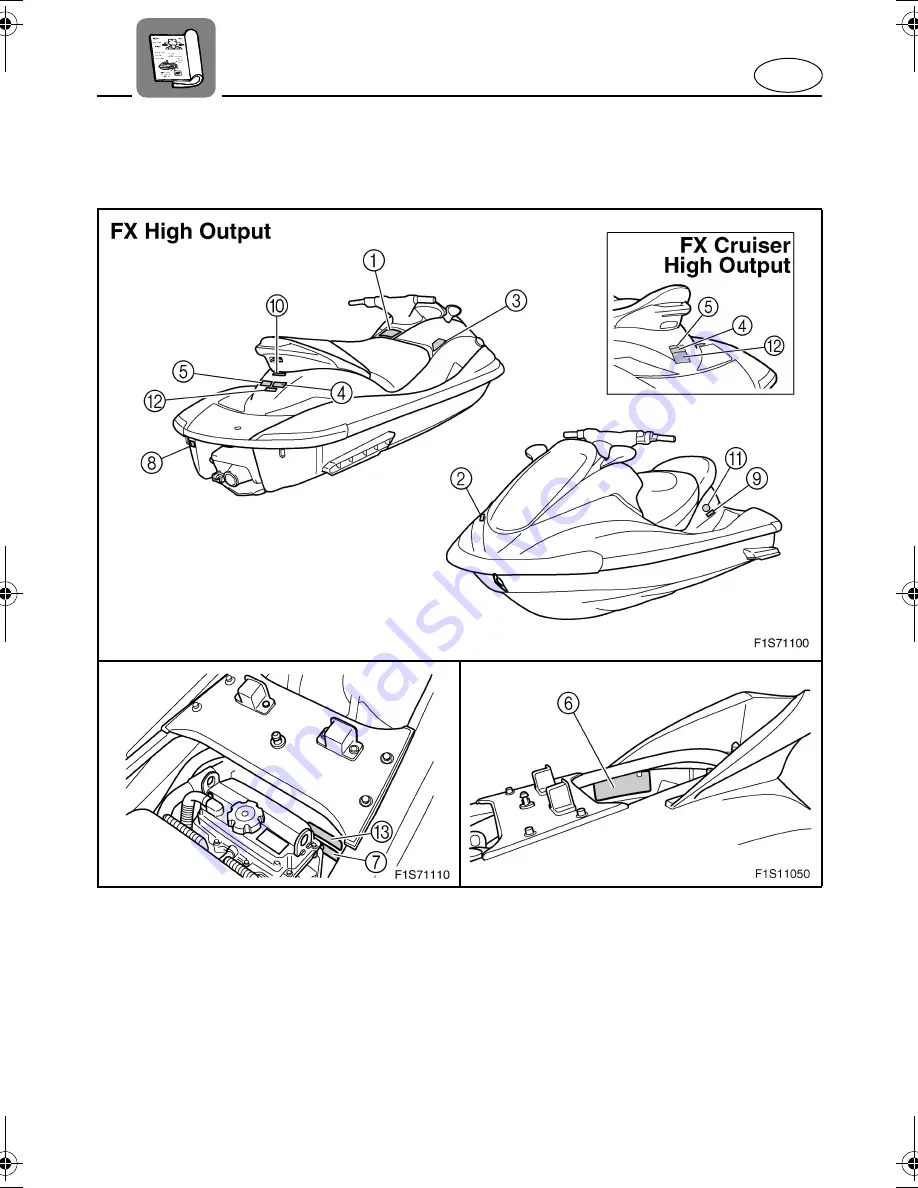 Yamaha FX High Output WaveRunner 2005 Owner'S/Operator'S Manual Download Page 10