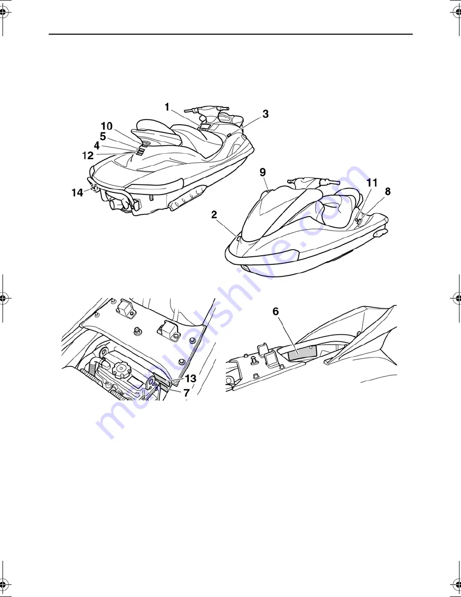 Yamaha FX High Output WaveRunner 2008 Owner'S/Operator'S Manual Download Page 8