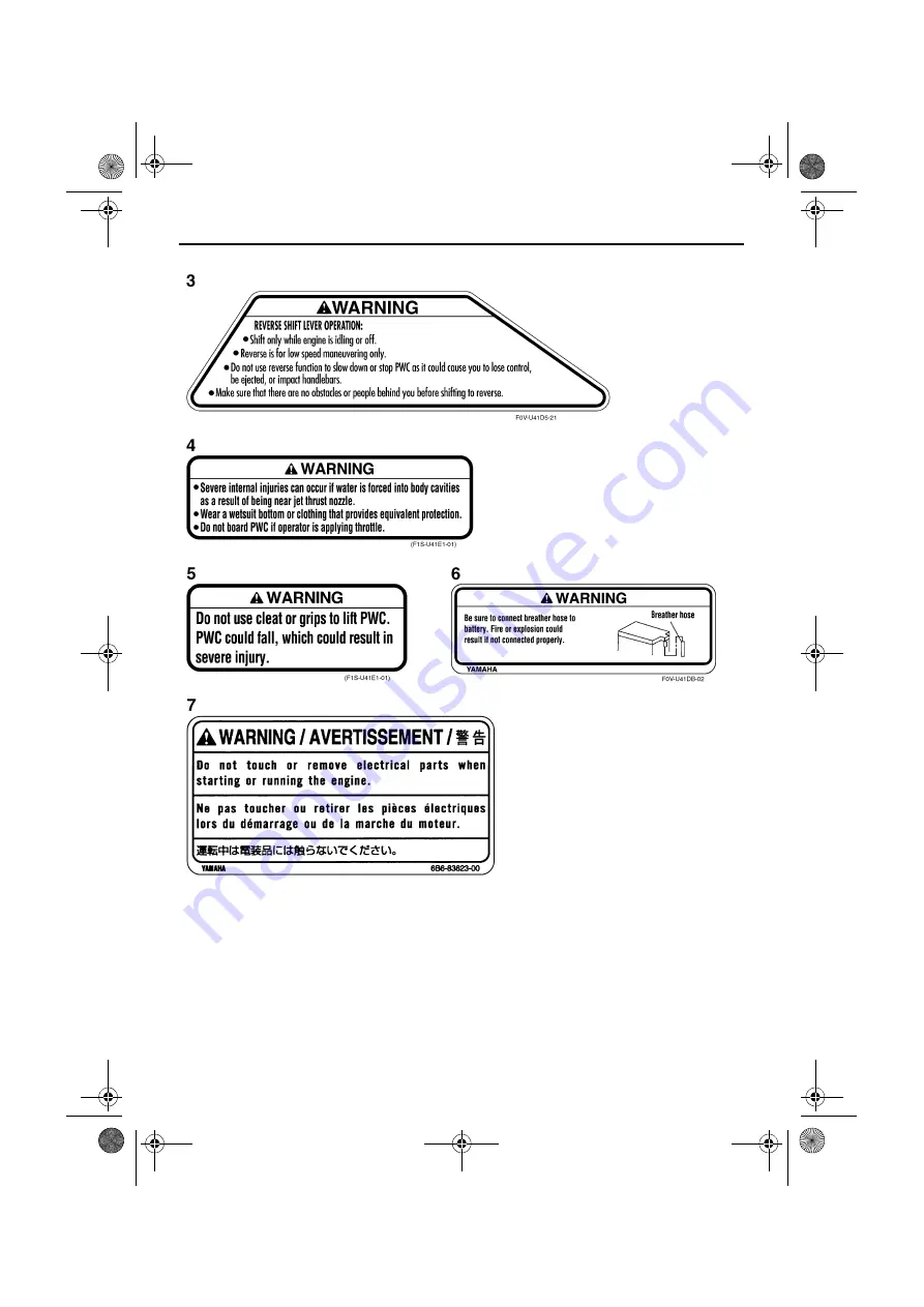 Yamaha FX SHO Owner'S Manual Download Page 12